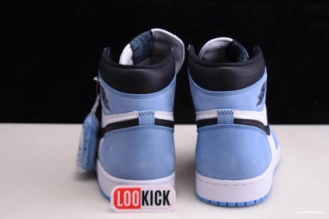 BLUE 1 WHITE HIGH BLACK UNIVERSITY 555088-134 JORDAN AIR RETRO 1210